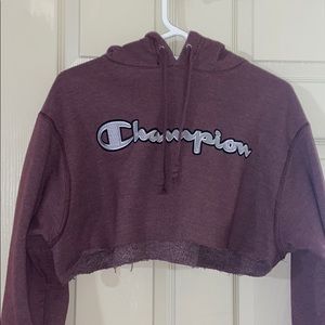 Cropped Champion hoodie